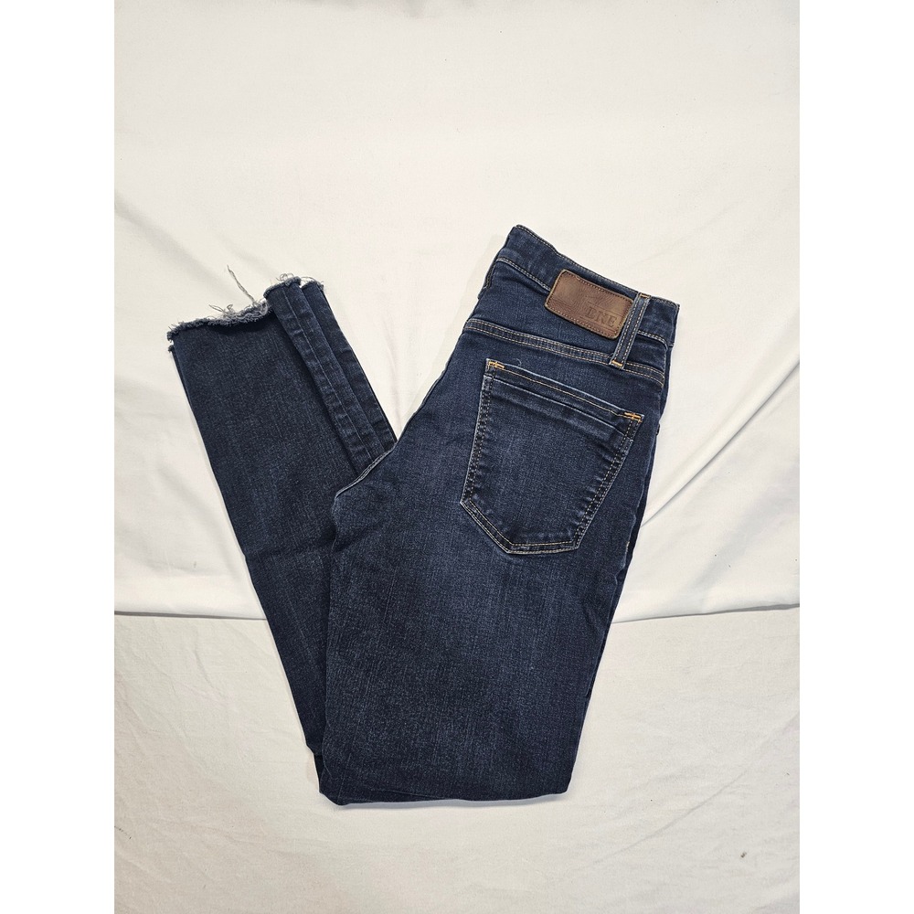 BKE Jake Straight Leg‎ Dark Wash Raw Hem Denim Jeans Size 29R Womens